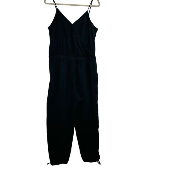 Madewell Faux Wrap Cami Jumpsuit in Black | Size L - Picture 3 of 11